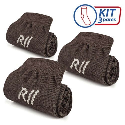 Kit Meia Social Café 3 Pares