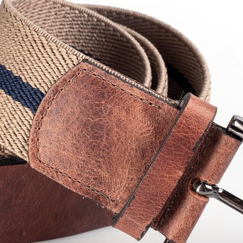 Cinto Esportivo Gorgurão Bege 107-6